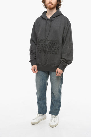 Felpa Hoodie BOX LOGO in Cotone Garzato