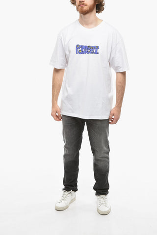 Cotton Crew-Neck T-shirt with Print