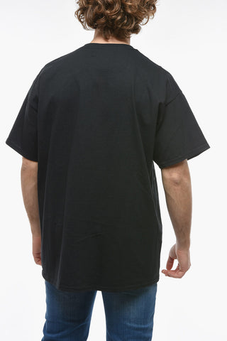 Contrasting Maxi Printed Crew-Neck T-shirt