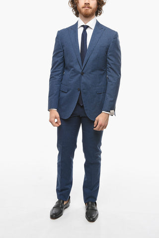 Pincheckered ACADEMY Suit with Peak Lapel