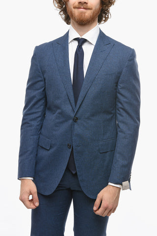 Pincheckered ACADEMY Suit with Peak Lapel