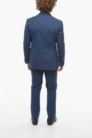Pincheckered ACADEMY Suit with Peak Lapel