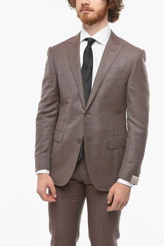 Hopsack Wool ACADEMY Peak Lapel Suit