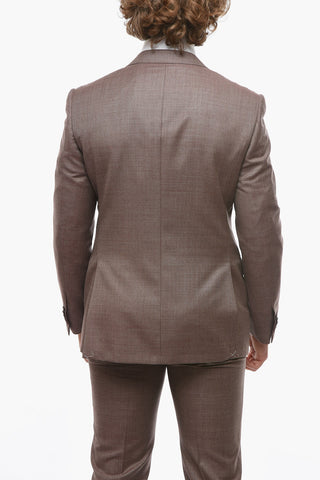 Hopsack Wool ACADEMY Peak Lapel Suit