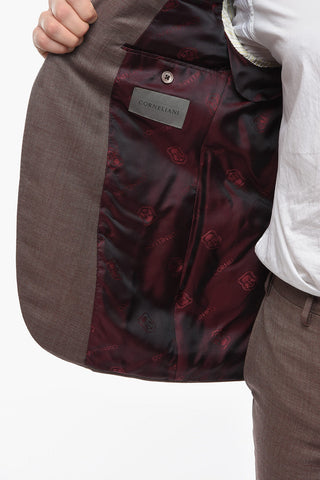 Hopsack Wool ACADEMY Peak Lapel Suit