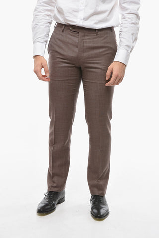 Hopsack Wool ACADEMY Peak Lapel Suit