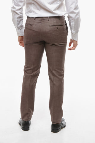 Hopsack Wool ACADEMY Peak Lapel Suit