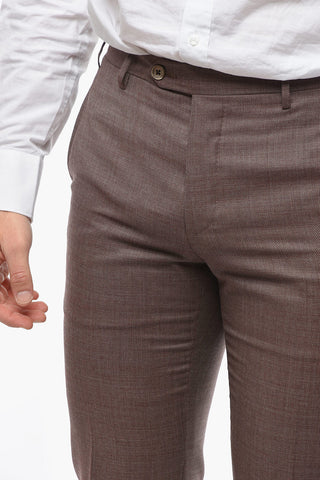 Hopsack Wool ACADEMY Peak Lapel Suit