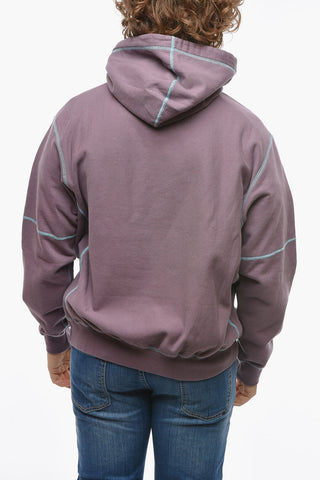 Contrasting Visible Stiching and Logo Hoodie