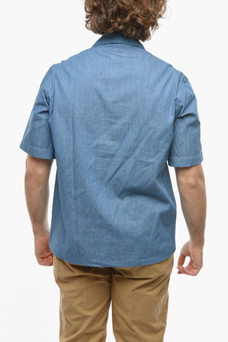 Short Sleeved Shirt with Double Breast Pocket