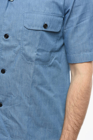 Short Sleeved Shirt with Double Breast Pocket
