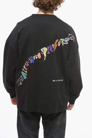 Long Sleeve Oversized T-Shirt with Breast Pocket