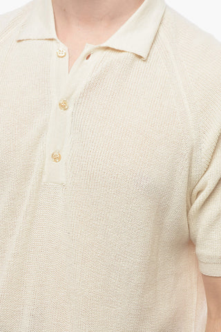 Solid Color 3-Buttons Polo Shirt