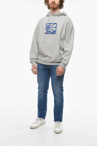 Hoodie with Contrasting Embroidery Logo