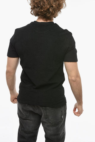 Terry Cotton Crew-neck T-Shirt