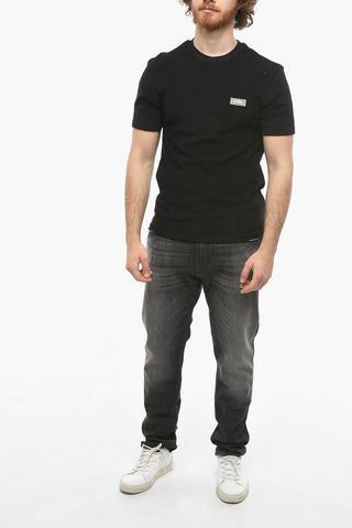 Terry Cotton Crew-neck T-Shirt