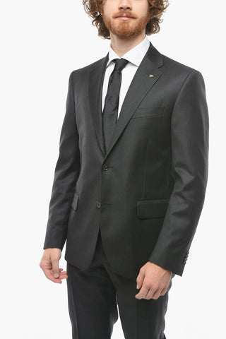 CC COLLECTION 2 Button RIGHT Twill Virgin Wool Suit