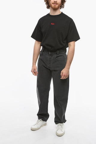 Frayed Hem Dark Wash Jeans 20cm