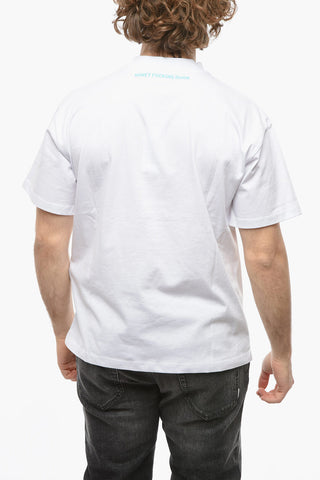 Front Printed Crew-neck T-Shirt