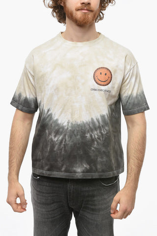 Printed Tie-Dye Effect T-Shirt