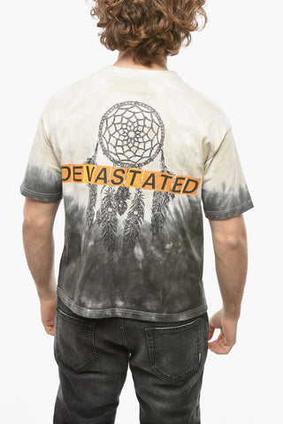 Printed Tie-Dye Effect T-Shirt