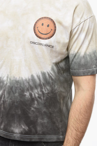 Printed Tie-Dye Effect T-Shirt