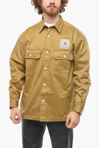 Snap Buttons Cotton Overshirt