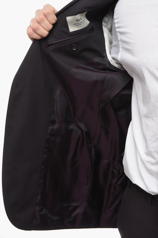 CC COLLECTION Pin Point Wool and Silk RESET Suit