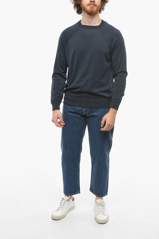 Maglia Girocollo In Cotone Leggero