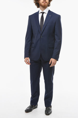 CC COLLECTION 2 Button RIGHT Pinstriped Virgin Wool Suit