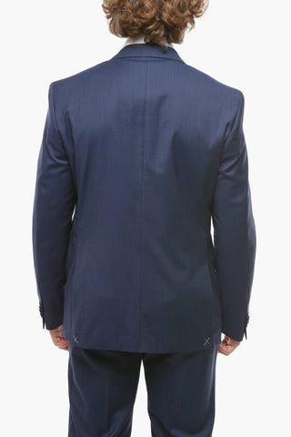 CC COLLECTION 2 Button RIGHT Pinstriped Virgin Wool Suit