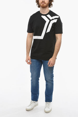 SPORT Contrasting Logo EDO Crew-Neck T-shirt
