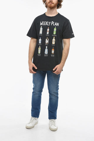 Crew-Neck JACK T-shirt with Weekly Plan Print