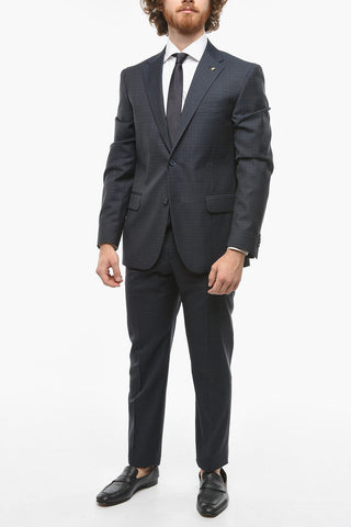 CC COLLECTION Abito 2 Bottoni RIGHT con Motivo Pin Check