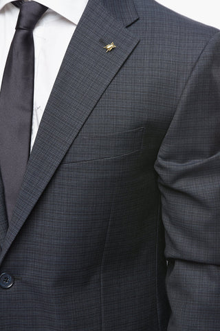 CC COLLECTION Abito 2 Bottoni RIGHT con Motivo Pin Check