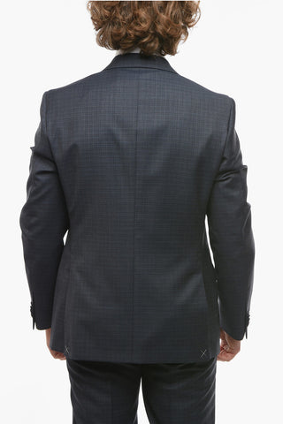 CC COLLECTION Abito 2 Bottoni RIGHT con Motivo Pin Check