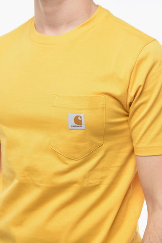 T-Shirt a Tinta Unita con Taschino