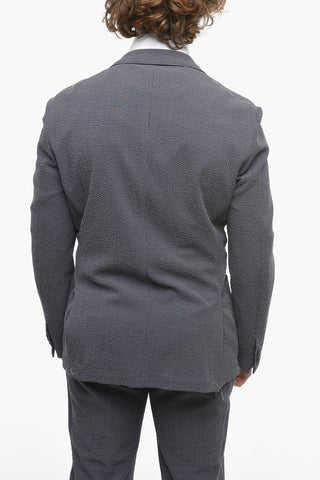 Pink Check GATE Wool and Silk Stretchy Suit