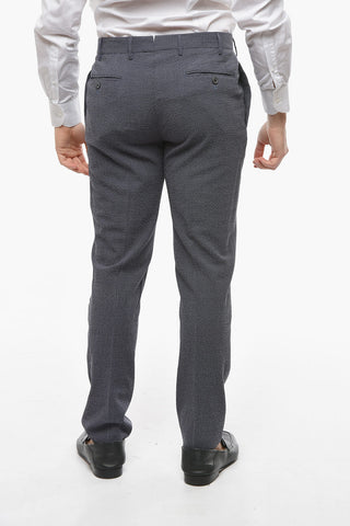 Pink Check GATE Wool and Silk Stretchy Suit