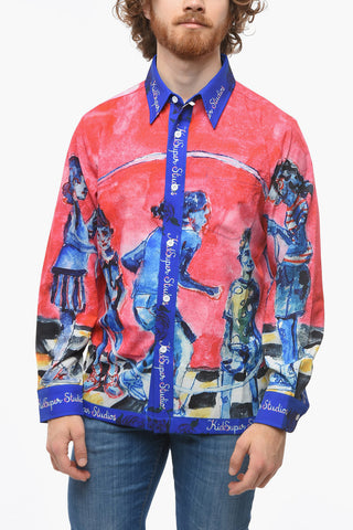 All Over Printed Shirt with Logo