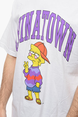 THE SIMPSON Lisa-Printed LIKE YOU Crew-Neck T-shirt