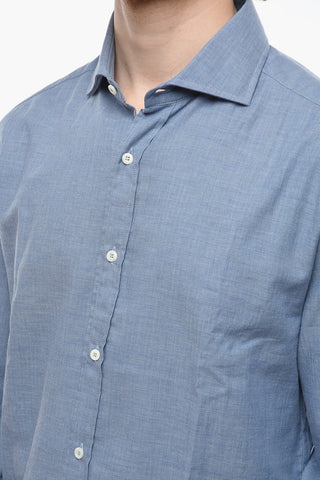 Standard Collar SLIM FIT Herringbone Collar Shirt