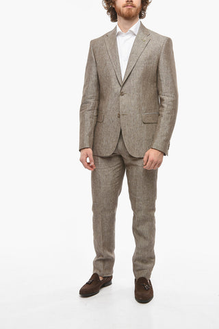 CC COLLECTION Abito RIGHT in Puro Lino con Rever Classico
