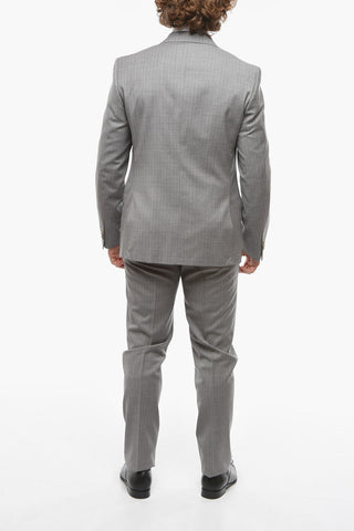 CC COLLECTION Flap Pocket RIGHT Pinstriped Suit