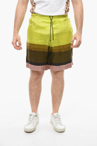 3 Pockets Viscose-Satin Shorts