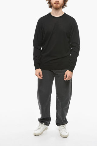 Lightweight Cotton Crew-Neck Sweater