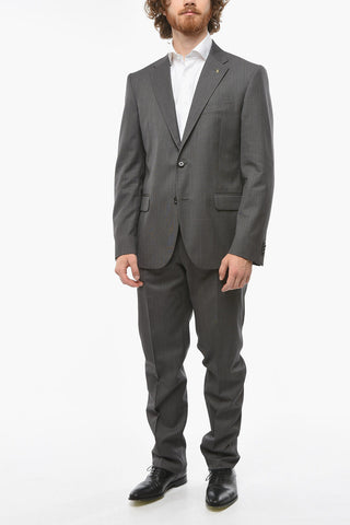 CC COLLECTION Notch Lapel RIGHT Bird's Eye Virgin Wool Suit