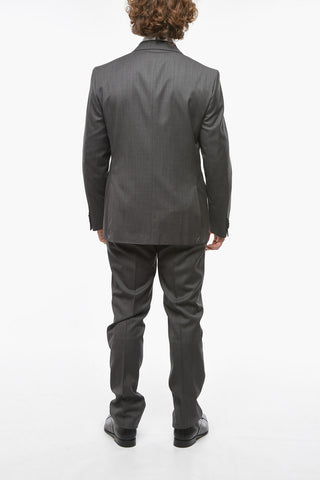 CC COLLECTION Notch Lapel RIGHT Bird's Eye Virgin Wool Suit