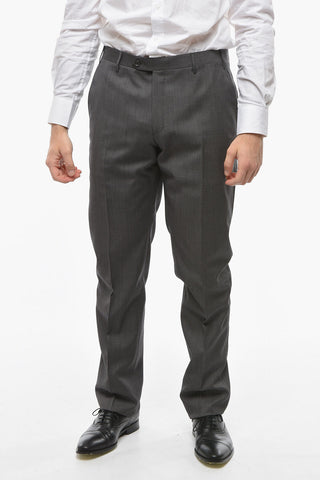 CC COLLECTION Notch Lapel RIGHT Bird's Eye Virgin Wool Suit