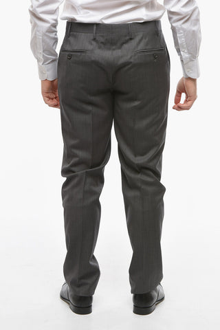 CC COLLECTION Notch Lapel RIGHT Bird's Eye Virgin Wool Suit